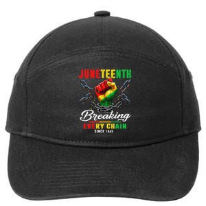 Juneteenth Shirts African American Freedom 1865 7-Panel Snapback Hat