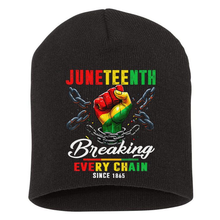 Juneteenth Shirts African American Freedom 1865 Short Acrylic Beanie