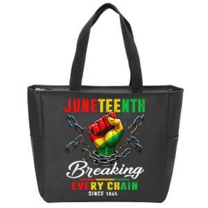 Juneteenth Shirts African American Freedom 1865 Zip Tote Bag