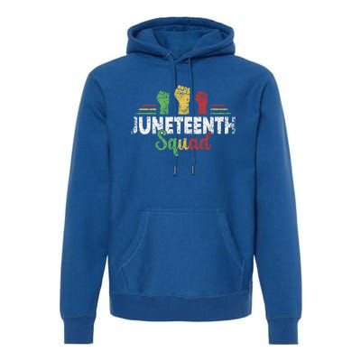 Junenth Squad American Black Africa 1865 Junenth Us Gift Premium Hoodie