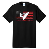 Jet Ski American Flag Funny Jet Skiing Gifts Tall T-Shirt