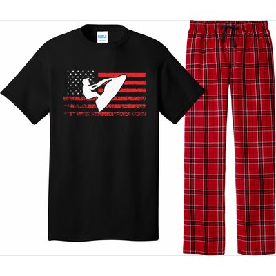 Jet Ski American Flag Funny Jet Skiing Gifts Pajama Set