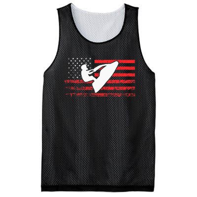 Jet Ski American Flag Funny Jet Skiing Gifts Mesh Reversible Basketball Jersey Tank