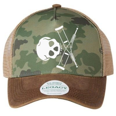 Jackass Skull And Crutches Legacy Tie Dye Trucker Hat