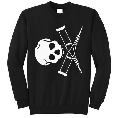 Jackass Skull And Crutches Sweatshirt