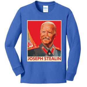 Joseph Stealin Anti Joe Biden Funny Biden Kids Long Sleeve Shirt