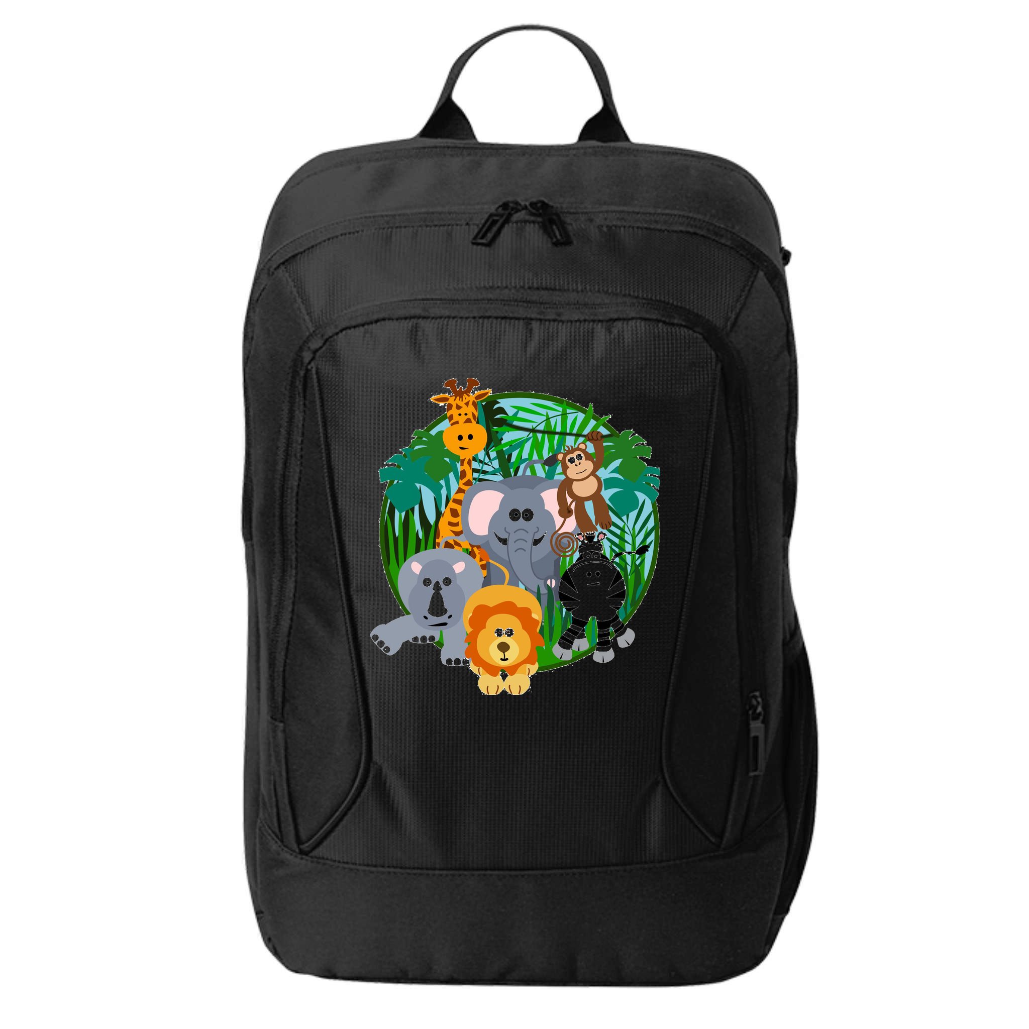 Jungle Safari Animals City Backpack