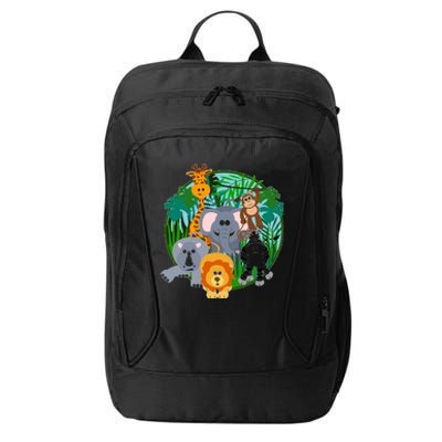 Jungle Safari Animals City Backpack