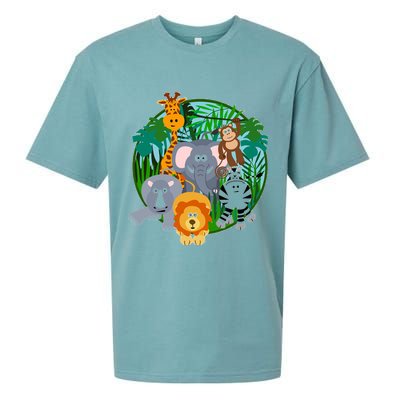 Jungle Safari Animals Sueded Cloud Jersey T-Shirt