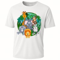 Jungle Safari Animals Cooling Performance Crew T-Shirt