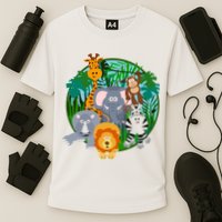 Jungle Safari Animals Cooling Performance Crew T-Shirt
