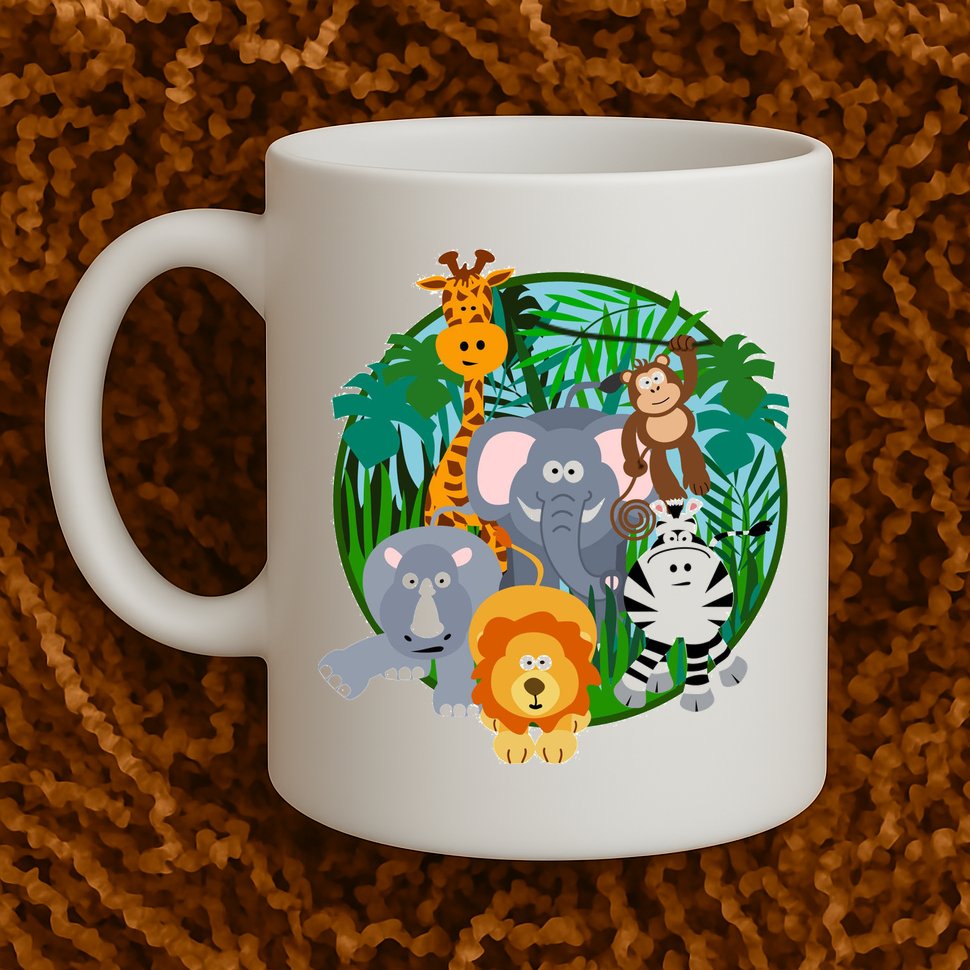 Jungle Safari Animals Mug