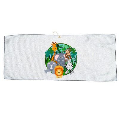 Jungle Safari Animals Large Microfiber Waffle Golf Towel