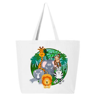 Jungle Safari Animals 25L Jumbo Tote