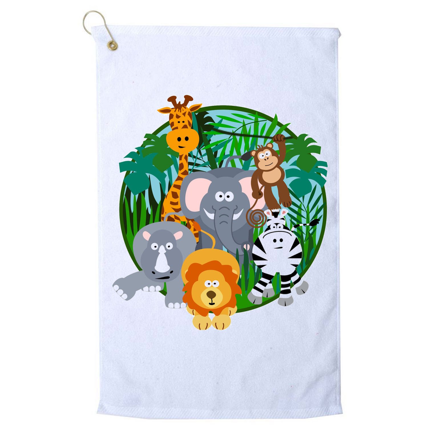 Jungle Safari Animals Golf Towel