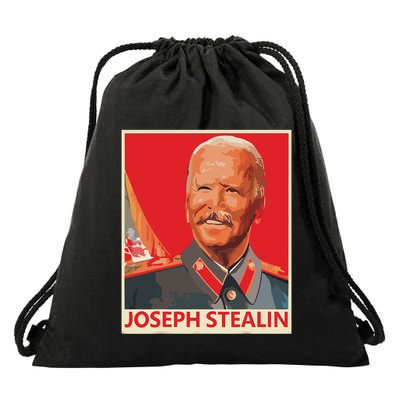 Joseph Stealin Anti Joe Biden Funny Shirts Anti Biden Drawstring Bag