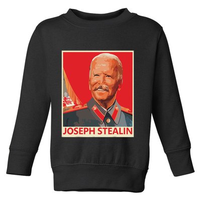 Joseph Stealin Anti Joe Biden Funny Shirts Anti Biden Toddler Sweatshirt