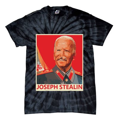 Joseph Stealin Anti Joe Biden Funny Shirts Anti Biden Tie-Dye T-Shirt