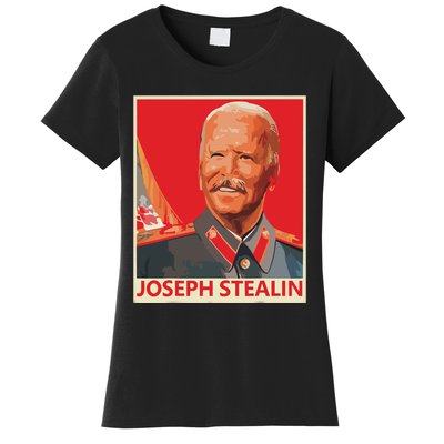 Joseph Stealin Anti Joe Biden Funny Shirts Anti Biden Women's T-Shirt