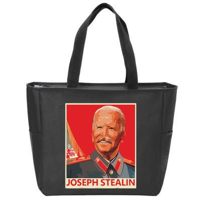 Joseph Stealin Anti Joe Biden Funny Shirts Anti Biden Zip Tote Bag