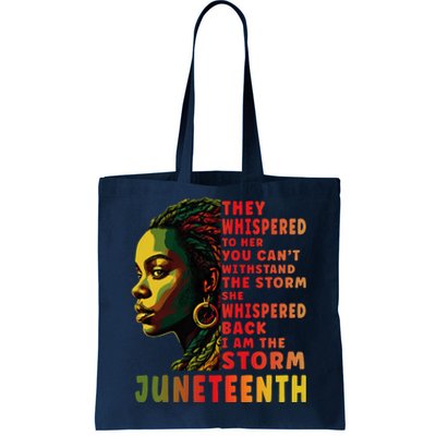 Juneteenth Shirts Afro American Black Women Black History Tote Bag