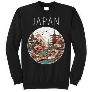 Japan Scenery Art Deco Tall Sweatshirt