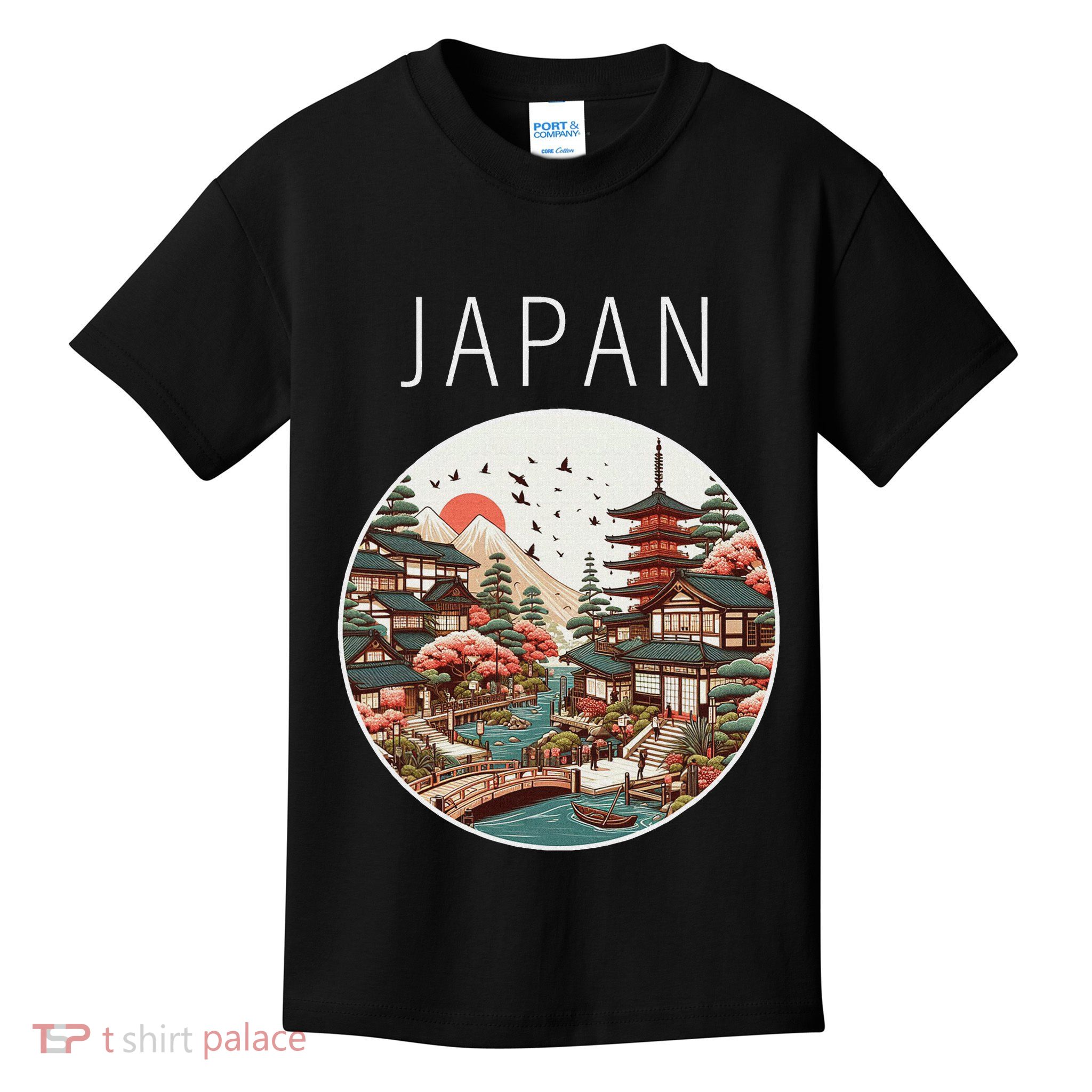 Japan Scenery Art Deco Kids T-Shirt