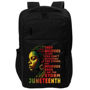 Juneteenth Shirts Afro American Black Women Black History Impact Tech Backpack