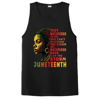 Juneteenth Shirts Afro American Black Women Black History PosiCharge Competitor Tank