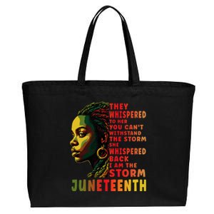 Juneteenth Shirts Afro American Black Women Black History Cotton Canvas Jumbo Tote