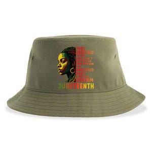 Juneteenth Shirts Afro American Black Women Black History Sustainable Bucket Hat