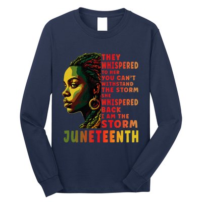 Juneteenth Shirts Afro American Black Women Black History Long Sleeve Shirt