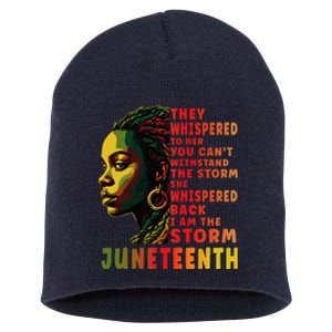 Juneteenth Shirts Afro American Black Women Black History Short Acrylic Beanie