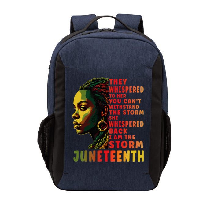 Juneteenth Shirts Afro American Black Women Black History Vector Backpack