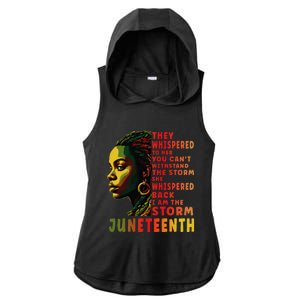 Juneteenth Shirts Afro American Black Women Black History Ladies PosiCharge Tri-Blend Wicking Draft Hoodie Tank