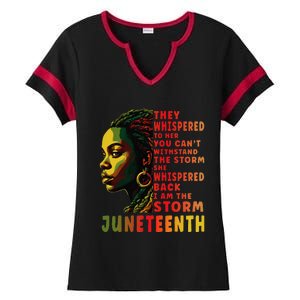 Juneteenth Shirts Afro American Black Women Black History Ladies Halftime Notch Neck Tee