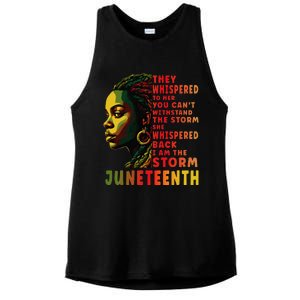 Juneteenth Shirts Afro American Black Women Black History Ladies PosiCharge Tri-Blend Wicking Tank