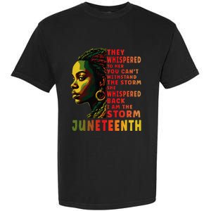 Juneteenth Shirts Afro American Black Women Black History Garment-Dyed Heavyweight T-Shirt