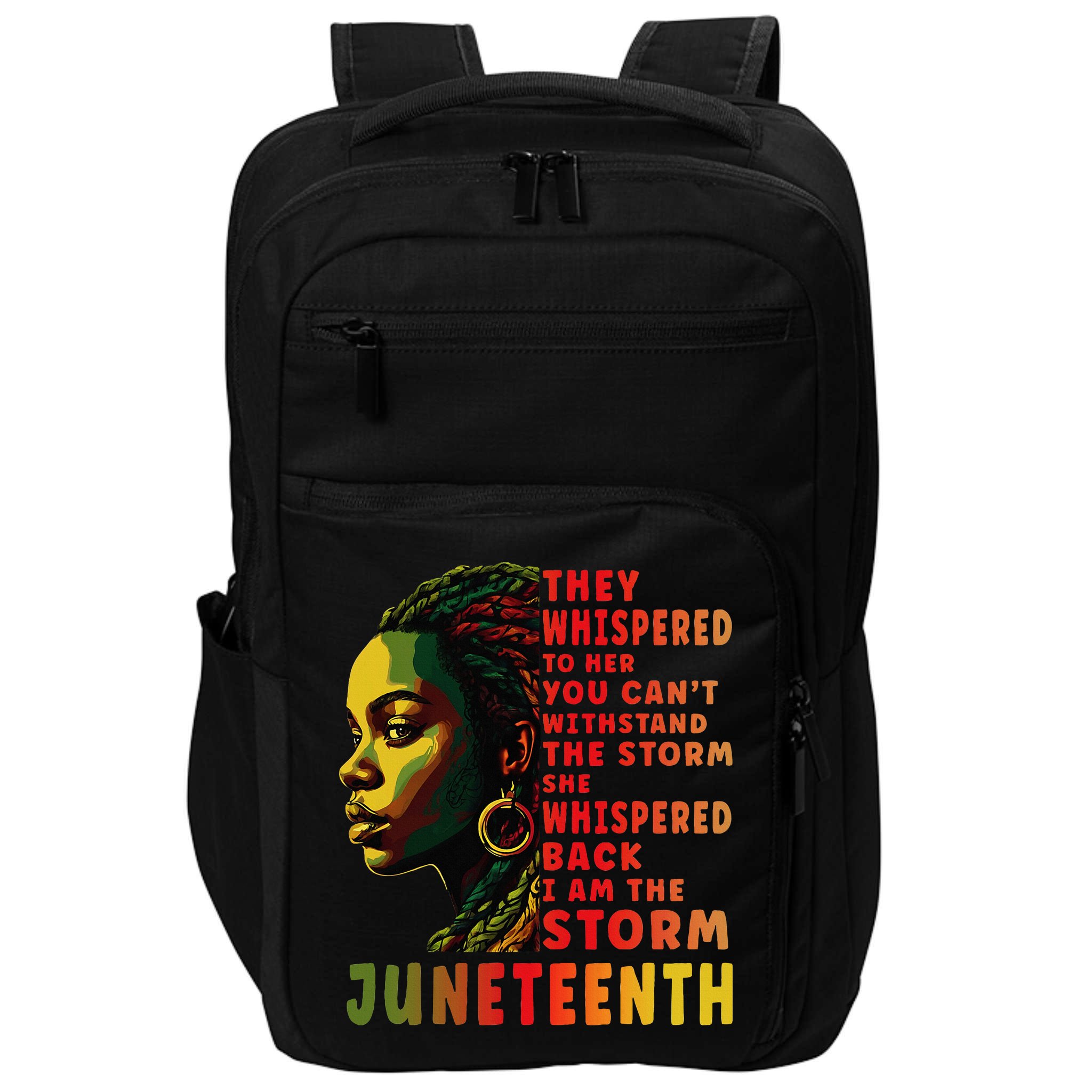 Juneteenth Shirts Afro American Black Women Black History Impact Tech Backpack
