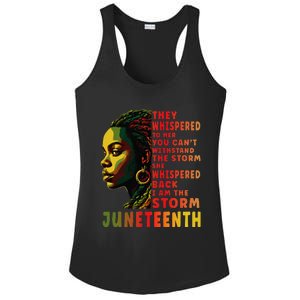 Juneteenth Shirts Afro American Black Women Black History Ladies PosiCharge Competitor Racerback Tank