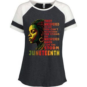 Juneteenth Shirts Afro American Black Women Black History Enza Ladies Jersey Colorblock Tee