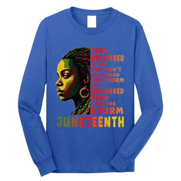 Juneteenth Shirts Afro American Black Women Black History Long Sleeve Shirt