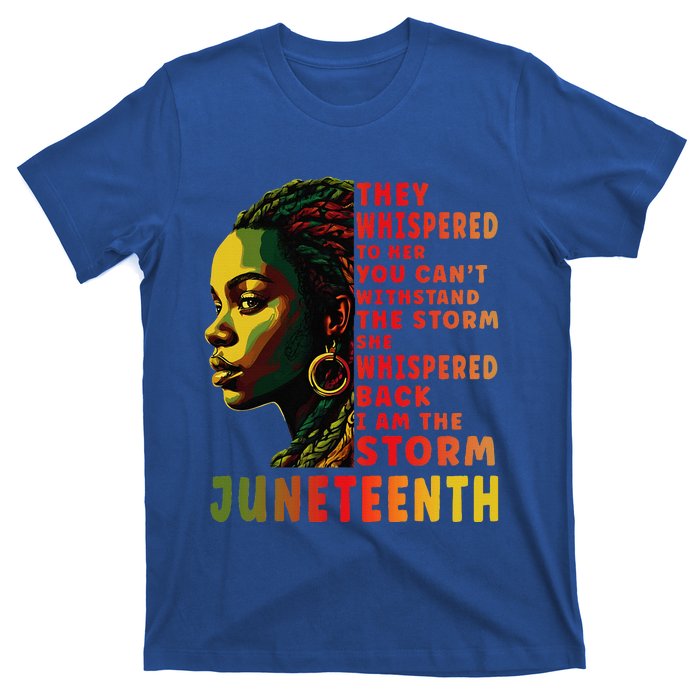 Juneteenth Shirts Afro American Black Women Black History T-Shirt