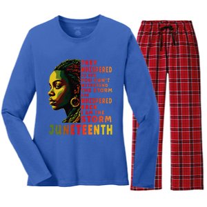 Juneteenth Shirts Afro American Black Women Black History Women's Long Sleeve Flannel Pajama Set 