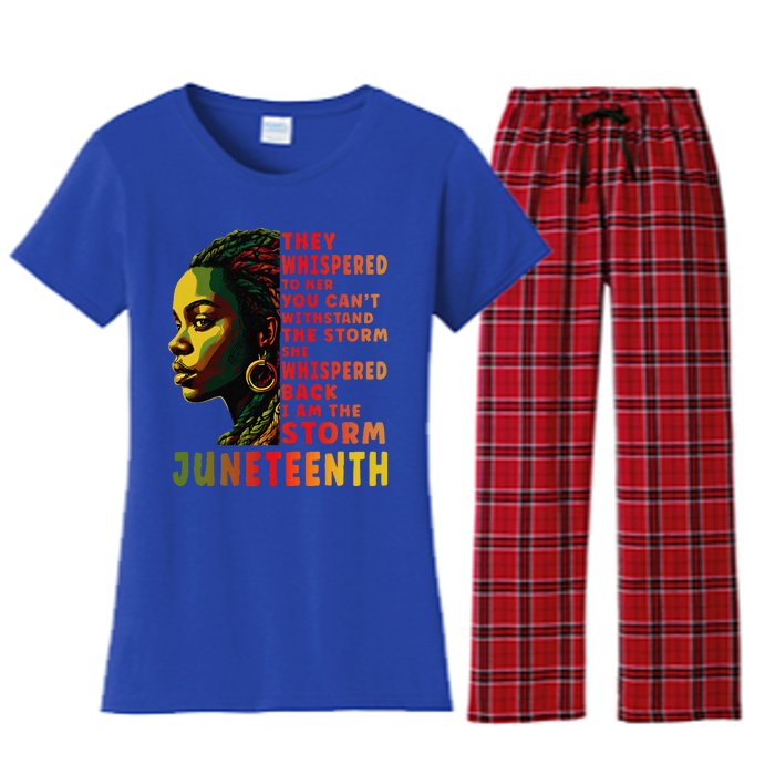 Juneteenth Shirts Afro American Black Women Black History Women's Flannel Pajama Set