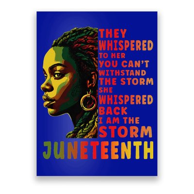 Juneteenth Shirts Afro American Black Women Black History Poster