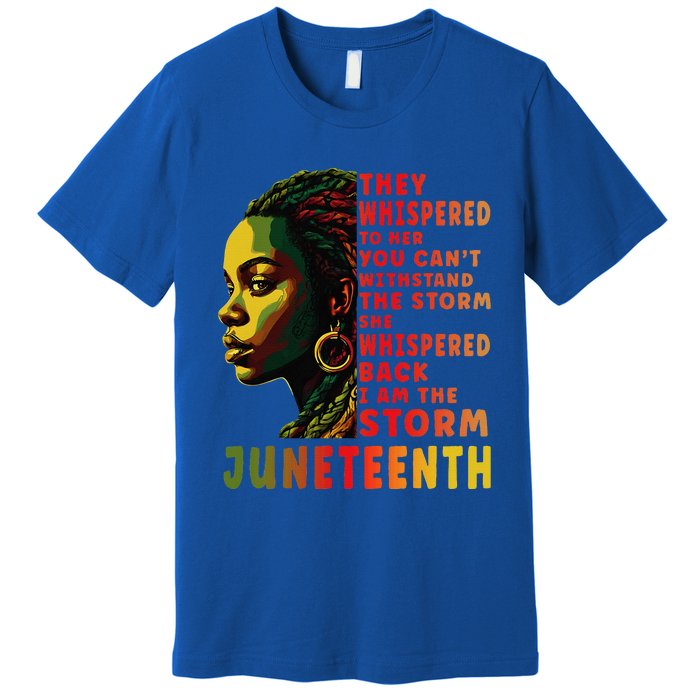 Juneteenth Shirts Afro American Black Women Black History Premium T-Shirt