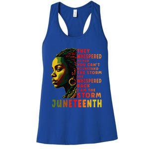 Juneteenth Shirts Afro American Black Women Black History Women's Racerback Tank