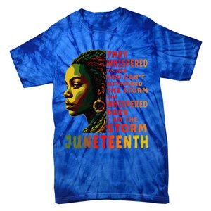 Juneteenth Shirts Afro American Black Women Black History Tie-Dye T-Shirt