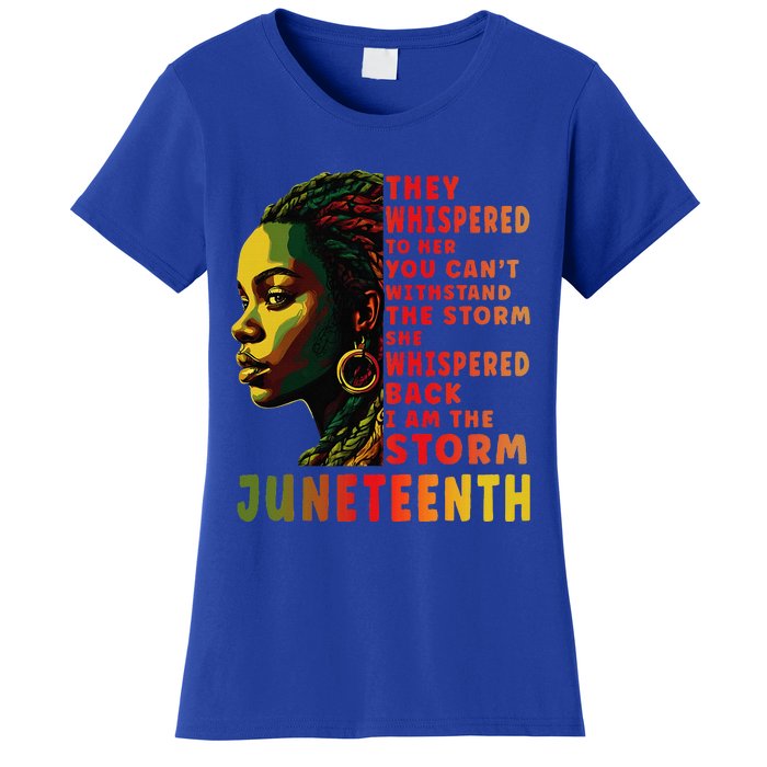 Juneteenth Shirts Afro American Black Women Black History Women's T-Shirt